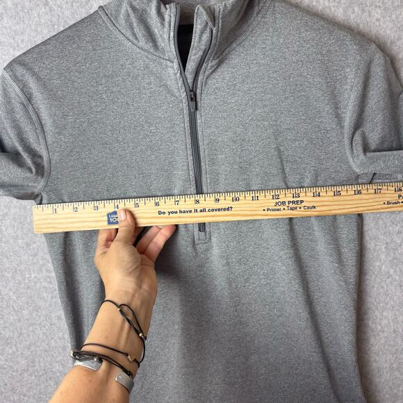Nike Dri-Fit 1/4 Zip Pullover Jacket Women’s Large Gray Lightweight Performance - Picture 6 of 11